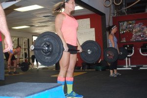 Kerrie Napoli is currently holding 8th place worldwide in the CrossFit Open!  Hello Cali, here we come!!