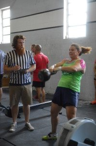 Dr. Vickie competes in the final event at the Atlanta Affiliate League.